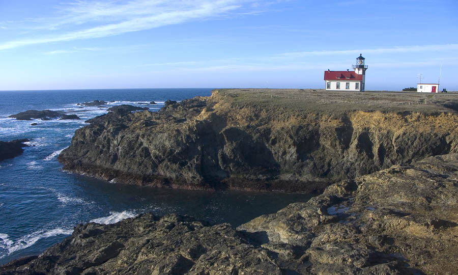 Lighthouse on the Rocks in Russian Gulch to Fort Bragg photo gallery