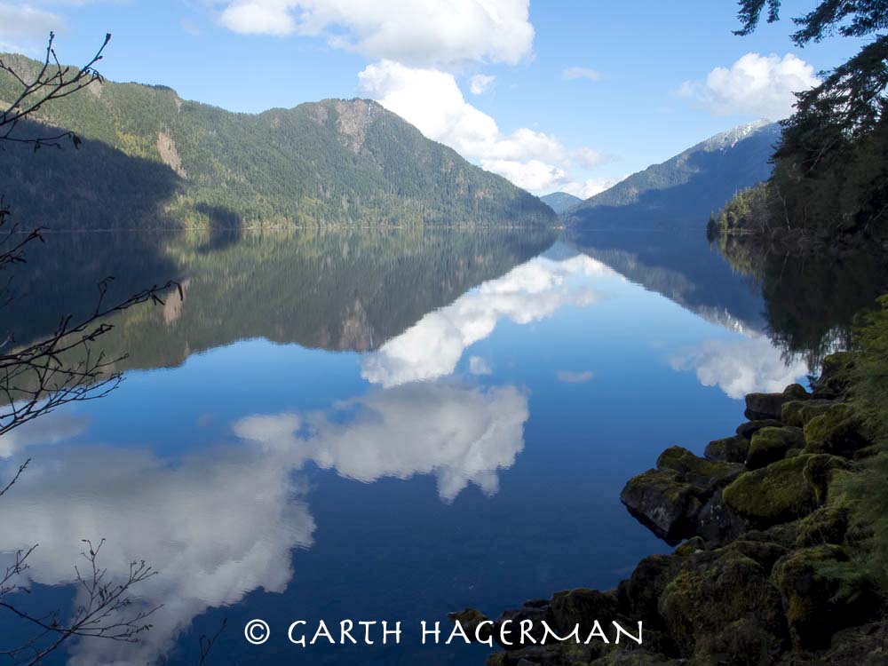 Lake Crescent Reflections on Garth Hagerman Photo/Graphics