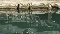 Dock and Reflections in abstract photo gallery