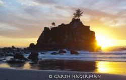 Hidden Beach in sunset photo gallery